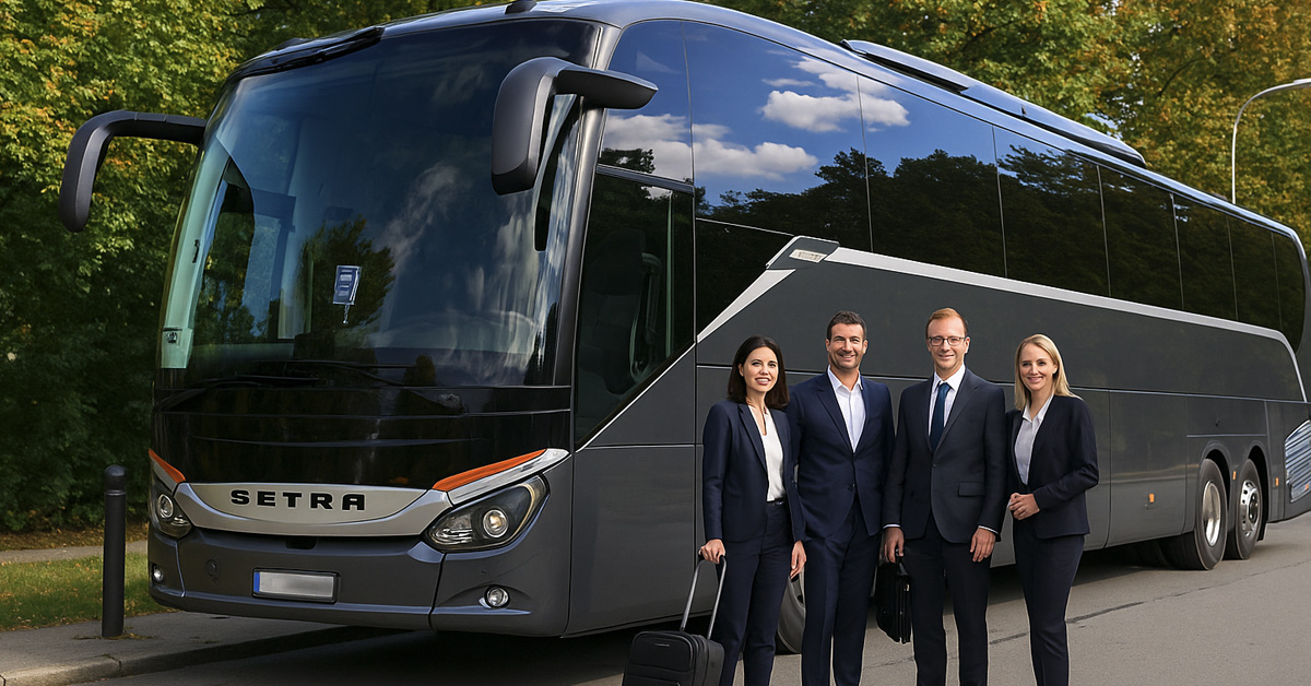 busfahrt-gruppe-bussines-1200×628 Moderner Reisebus mit Busfahrer-Team von Busunternehmen Krefeld – European Bus Service
